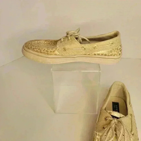 Sperry Girls Bahama Gold/Abstract Dot Casual Shoes Size 1.5M - Picture 5 of 9